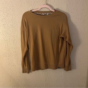 Alpine Design Women's Pullover Sweater Rust Brown Size S Crew Neck Long Sleeve